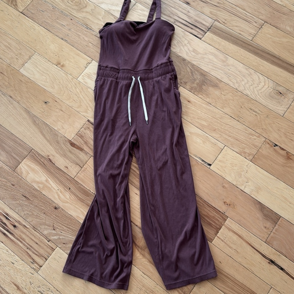 Vuori Mudra Pose Jumpsuit Wide Leg in Chestnut Size X-Large